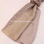 digital printing herringbone personalized silk wool scarf