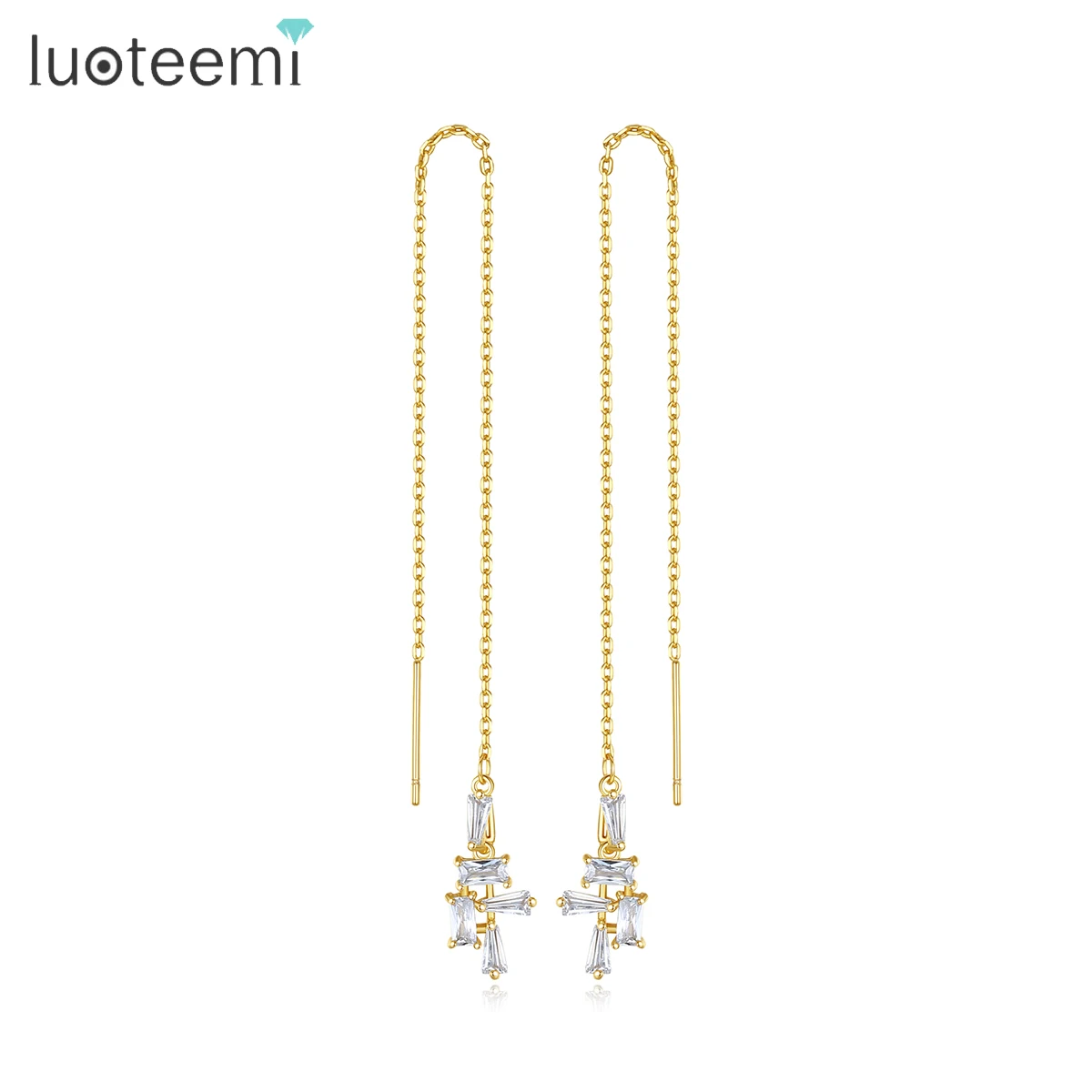 LUOTEEMI Fancy Long Earrings Wires for Jewelry Cubic Zirconia Wire Earring for Women
LUOTEEMI Fancy Long Earrings Wires for Jewelry Cubic Zirconia Wire Earring for Women