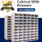 High quality plastic stackable storage drawer cabinet