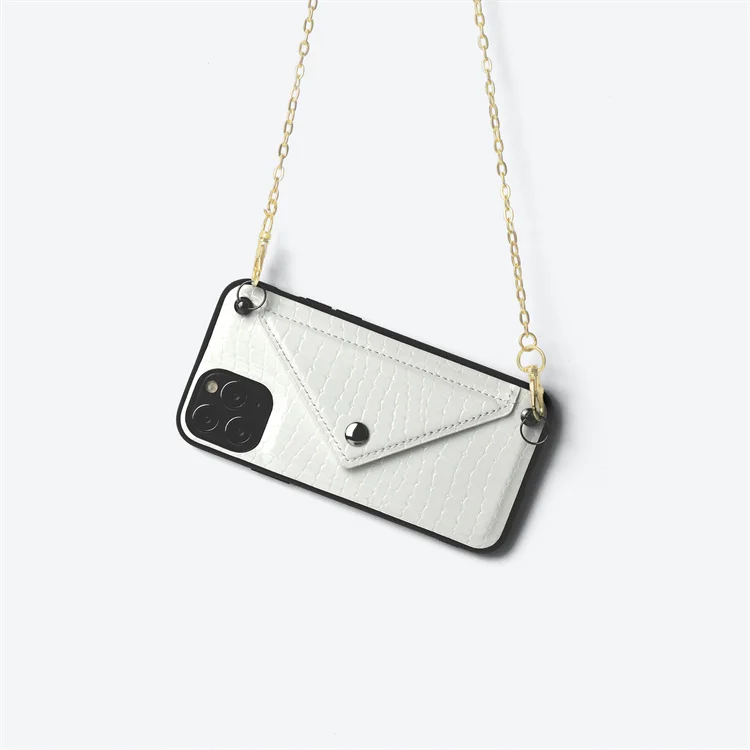Wholesale custom luxurious crossbody leather phone case for iphone, Black white gold silver
Wholesale custom luxurious crossbody leather phone case for iphone, Black white gold silver