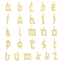 

Letter Necklace Gold Plating Initial Pendant Stainless Steel Alphabet Letter Necklace