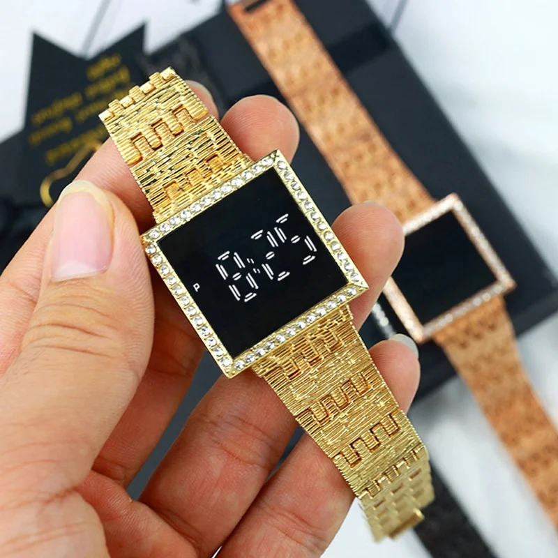latest vintage diamond chain bracelet novelty watch led screen digital jelly lady watch led light luxury women watch
latest vintage diamond chain bracelet novelty watch led screen digital jelly lady watch led light luxury women watch