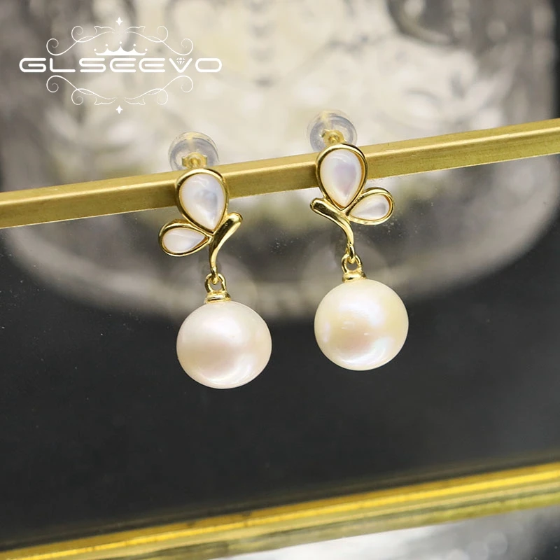 Natural Freshwater Pearl Earrings High Quality 925 Sterling Silver Butterfly Jewelry Pearl Accessories
Natural Freshwater Pearl Earrings High Quality 925 Sterling Silver Butterfly Jewelry Pearl Accessories