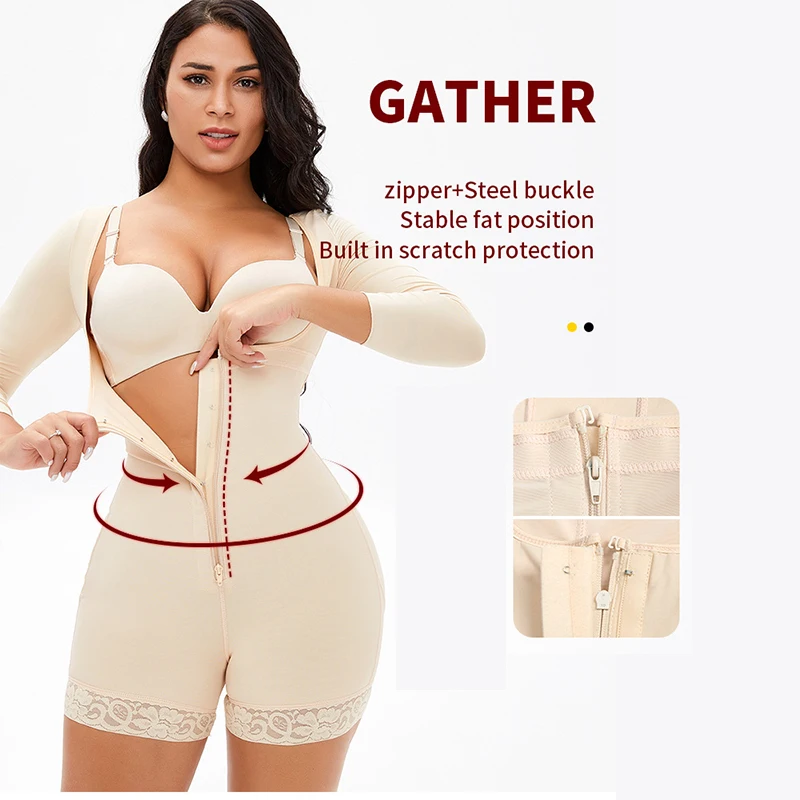 Long-Sleeved Adjustable Buckle, Zipper, Waist And Abdomen, Buttocks, Corset, Female Body Shaper S-6XL
Long-Sleeved Adjustable Buckle, Zipper, Waist And Abdomen, Buttocks, Corset, Female Body Shaper S-6XL