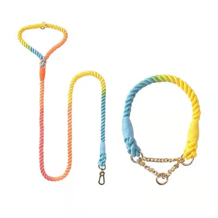Custom brand Cotton rope soft Pet products Medium Large dog product Braided handmade Cotton rope dog leash, training dog collar, Colorful/green/purple/orange/skin pink
Custom brand Cotton rope soft Pet products Medium Large dog product Braided handmade Cotton rope dog leash, training dog collar, Colorful/green/purple/orange/skin pink