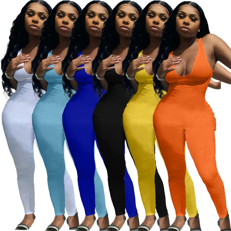 2021 Casual Ladies Rompers Skinny Stretchy Sleeveless Summer Women One Piece Jumpsuits, Picture
2021 Casual Ladies Rompers Skinny Stretchy Sleeveless Summer Women One Piece Jumpsuits, Picture