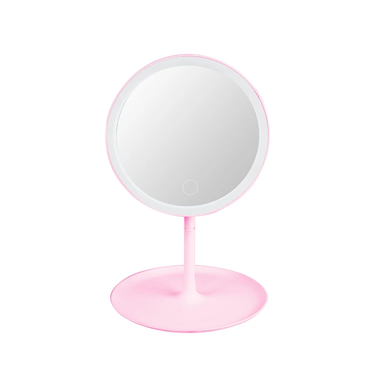 Simple Design Style Cosmetic Makeup Desktop Mirror With Led Lights For Christmas Cosmetic Gift Round Mirror, White/pink
Simple Design Style Cosmetic Makeup Desktop Mirror With Led Lights For Christmas Cosmetic Gift Round Mirror, White/pink