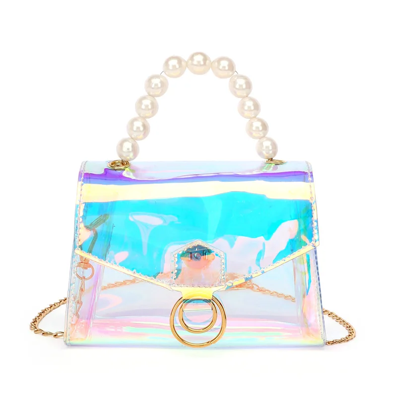 Bag Women's Female For Women Holographic Transparent Crossbody Bag Pearl Shoulder Messenger Bag Chain Purse Handbag
Bag Women's Female For Women Holographic Transparent Crossbody Bag Pearl Shoulder Messenger Bag Chain Purse Handbag