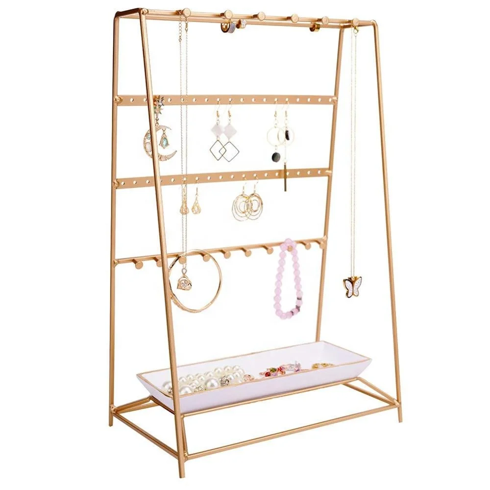 Necklace and Earring Holder Tree Stand T Bar Jewelry Hanger Tree Tower Stand Rack Earring Card Display Holder
Necklace and Earring Holder Tree Stand T Bar Jewelry Hanger Tree Tower Stand Rack Earring Card Display Holder
