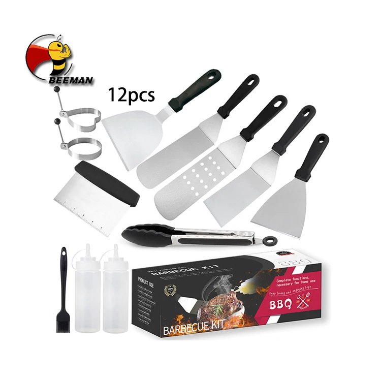 Beeman High Quality Stainless Steel Multi Barbecue Tool Kit Shovel Spatula Bbq Grill Tools Set Box
Beeman High Quality Stainless Steel Multi Barbecue Tool Kit Shovel Spatula Bbq Grill Tools Set Box