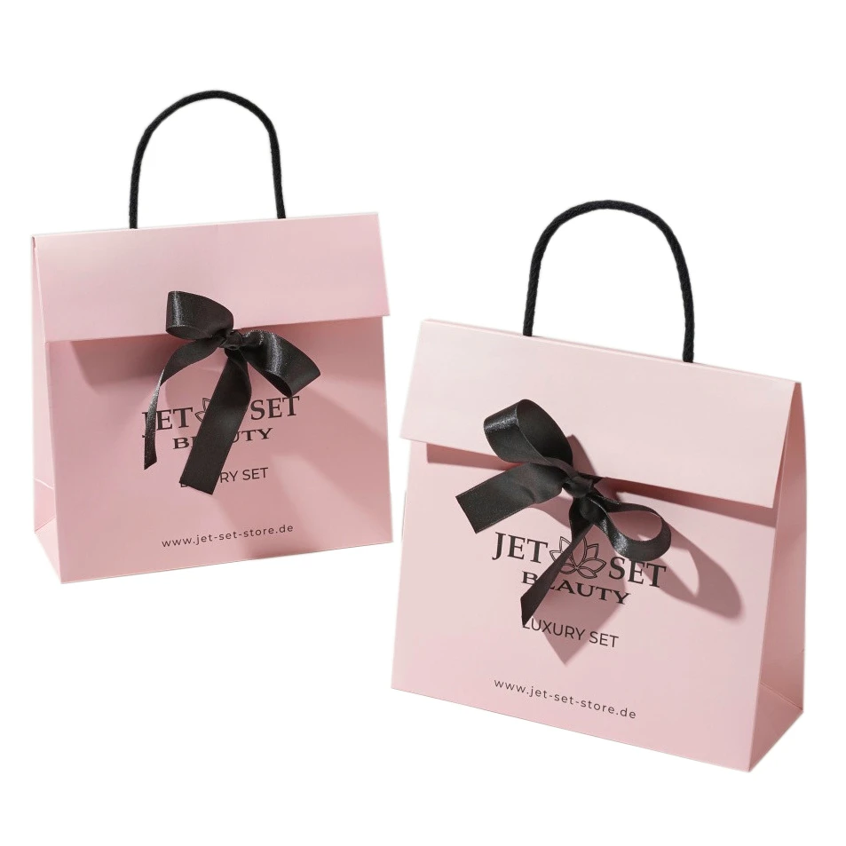 custom luxury clothing retail bag packing pink gift bag bolsas