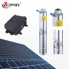 deep well dc solar powered submersible water pump manufacture