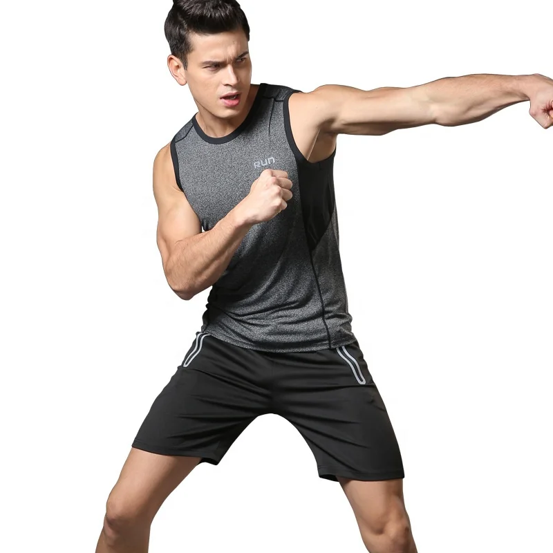 Men Sportswear Gym Suit Fitness Clothing Tank Top And Shorts For Summer, Blue+black,light grey+black,dark grey+black,blue green+black
Men Sportswear Gym Suit Fitness Clothing Tank Top And Shorts For Summer, Blue+black,light grey+black,dark grey+black,blue green+black