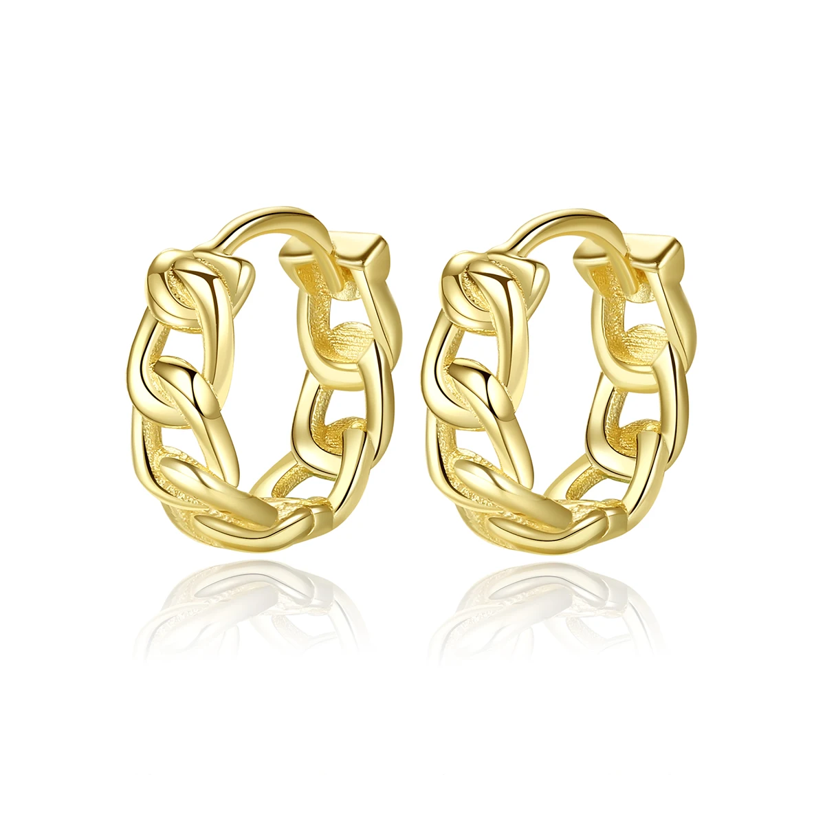 2021 New Classic Simple Design 925 Sterling Silver Chain Pattern Huggie Earring for Women Jewelry 14K Gold Plated Hoop Earrings
2021 New Classic Simple Design 925 Sterling Silver Chain Pattern Huggie Earring for Women Jewelry 14K Gold Plated Hoop Earrings