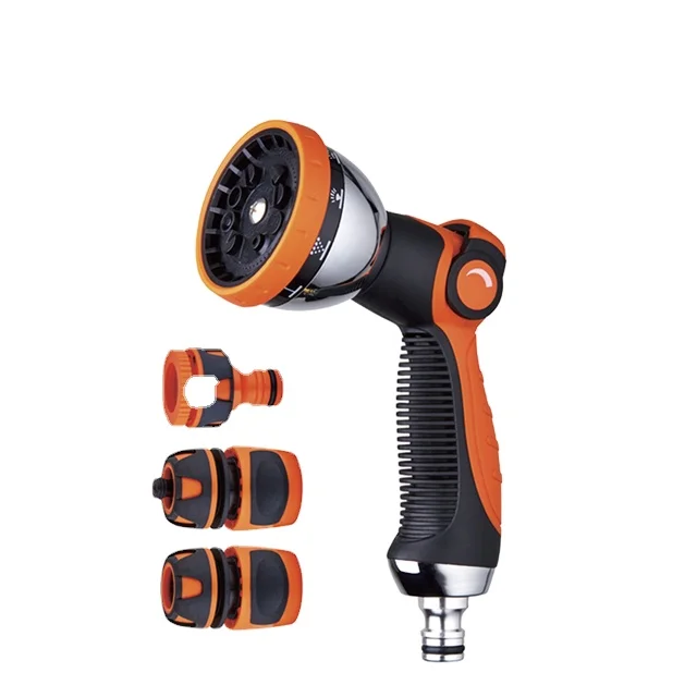 Garden Hose Nozzle Watering Spray High Hose Nozzle Hand Sprayer High Pressure Watering Spray Gun, Orange + black
Garden Hose Nozzle Watering Spray High Hose Nozzle Hand Sprayer High Pressure Watering Spray Gun, Orange + black