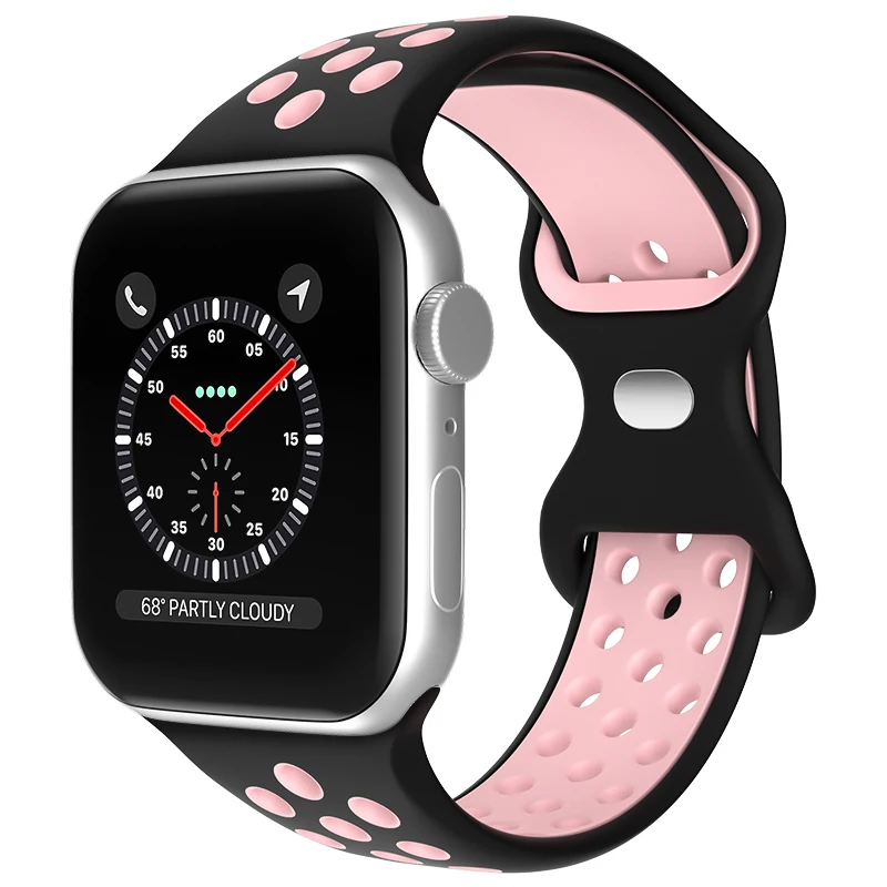 COOLYEP 38mm 42mm Breathable Hole Rubber Silicone Bracelet Sport Watch Band For Apple Series 1 2 3
COOLYEP 38mm 42mm Breathable Hole Rubber Silicone Bracelet Sport Watch Band For Apple Series 1 2 3