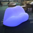 Modern Style Furniture Bar Illuminated Wholesale Lounge Plastic Furniture Glow Led Sofa