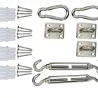 Heavy Duty 304 Stainless Steel Sun Shade Sails Installation Accessory Hardware Kit