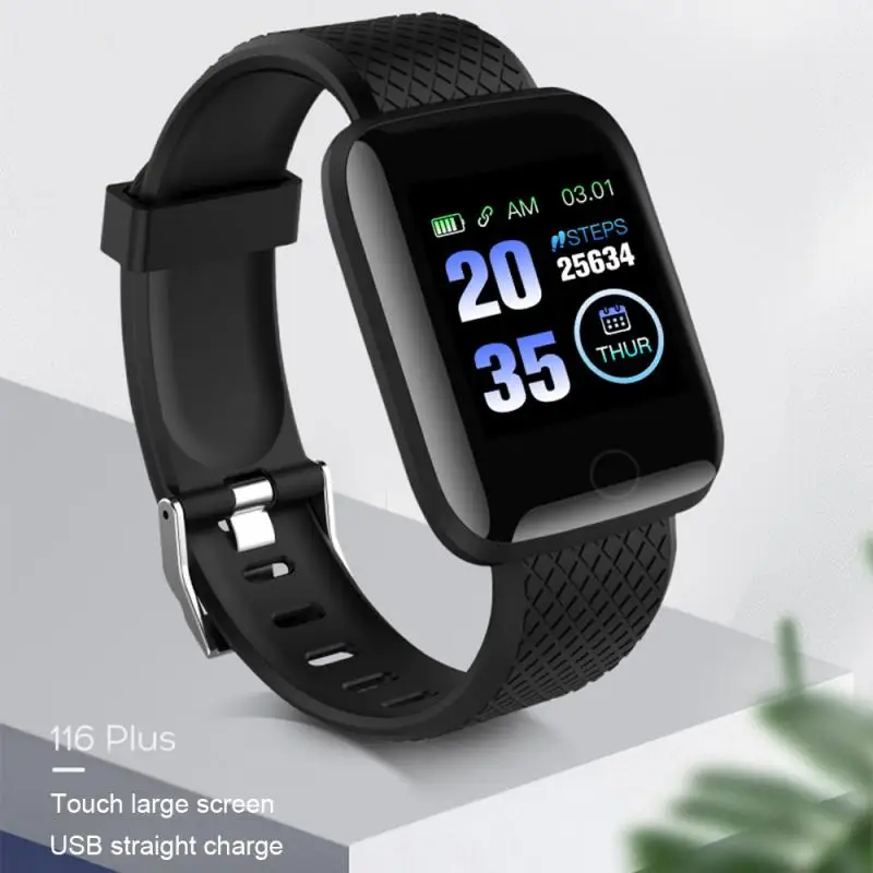 BT 5.0 Watch Smart Heart Rate Blood Pressure Monitor Fitness Tracker Wristbands Wearable low price 116 Plus Smart Watch, 5 colors
BT 5.0 Watch Smart Heart Rate Blood Pressure Monitor Fitness Tracker Wristbands Wearable low price 116 Plus Smart Watch, 5 colors