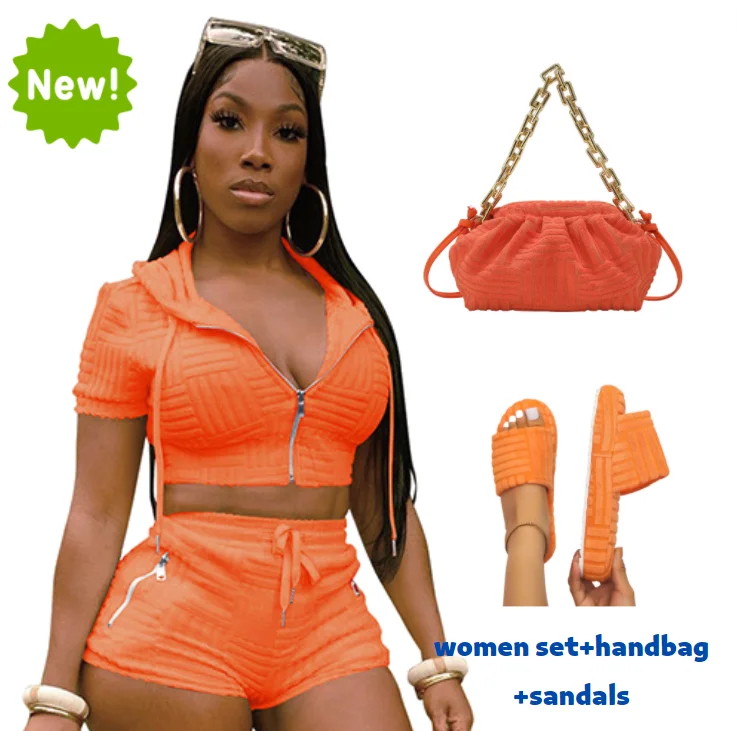 Casual Crop top Tracksuit Y2K Towel Jacquard Hooded Two Piece Shorts Set Summer Women Clothing Crop Hoodies two piece sets 2022
Casual Crop top Tracksuit Y2K Towel Jacquard Hooded Two Piece Shorts Set Summer Women Clothing Crop Hoodies two piece sets 2022