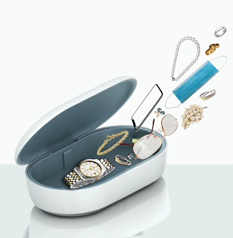 Smart Phone UVSanitizer UV&Ozone Disinfector Aromatherapy Wireless Charger for iPhone Toothbrush Keys Cash Tools Jewelry Watches
Smart Phone UVSanitizer UV&Ozone Disinfector Aromatherapy Wireless Charger for iPhone Toothbrush Keys Cash Tools Jewelry Watches