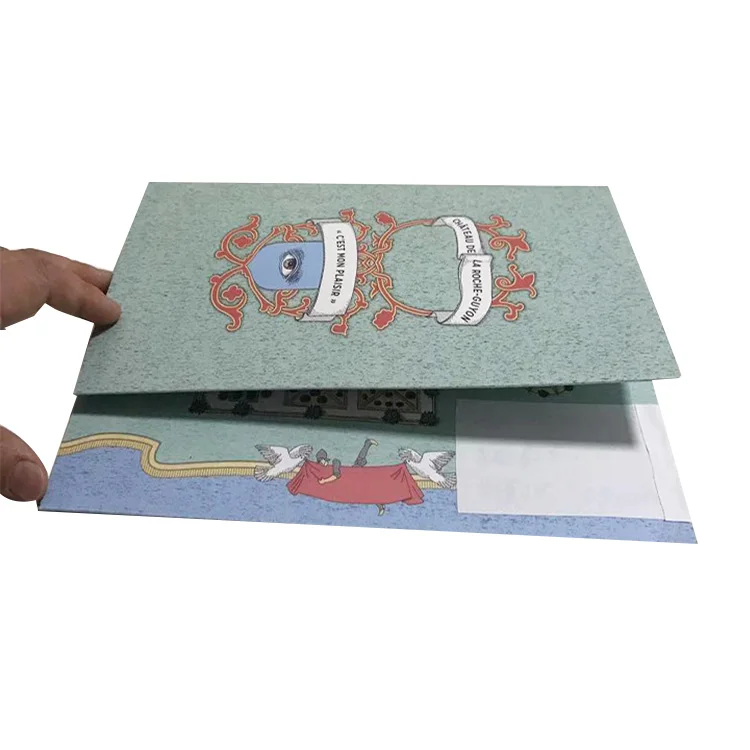 personalized printing fancy paper laser cut 3d display christmas