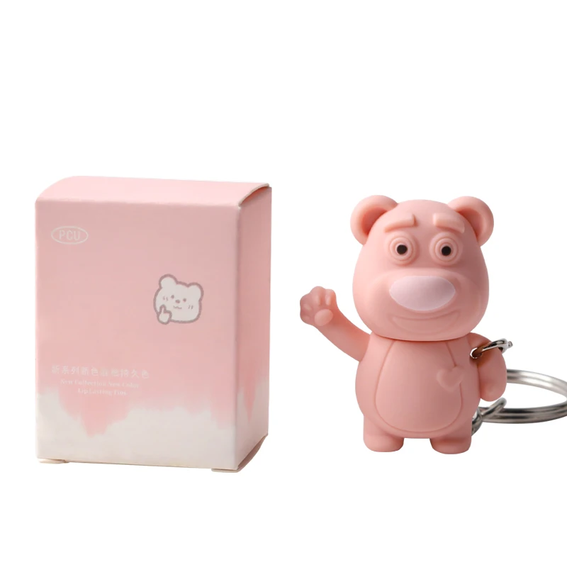 Cute Keychain Bear Lipstick Matte Cruelty Free High Pigment Waterproof Lasting Soft Lip Gloss Makeup
Cute Keychain Bear Lipstick Matte Cruelty Free High Pigment Waterproof Lasting Soft Lip Gloss Makeup