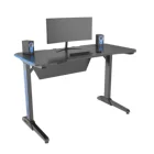 L shaped computer pc gaming desk gaming table with LED light VM-ES04