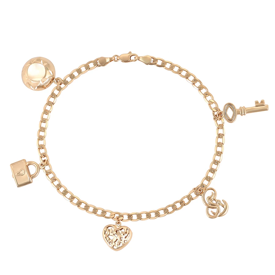 77019 xuping fashion jewelry copper alloy 18k color gold plated heart charm hand bracelet for women
77019 xuping fashion jewelry copper alloy 18k color gold plated heart charm hand bracelet for women