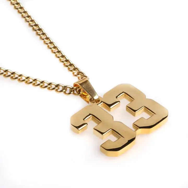Polished Basketball Fans Number 80 -99 Sports Jewelry Necklace Lifestyle 101 Gold Stainless Steel Jersey Number Pendant Necklace
Polished Basketball Fans Number 80 -99 Sports Jewelry Necklace Lifestyle 101 Gold Stainless Steel Jersey Number Pendant Necklace