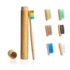 100% Biodegradab Natural travel set reusable bamboo toothbrush korea