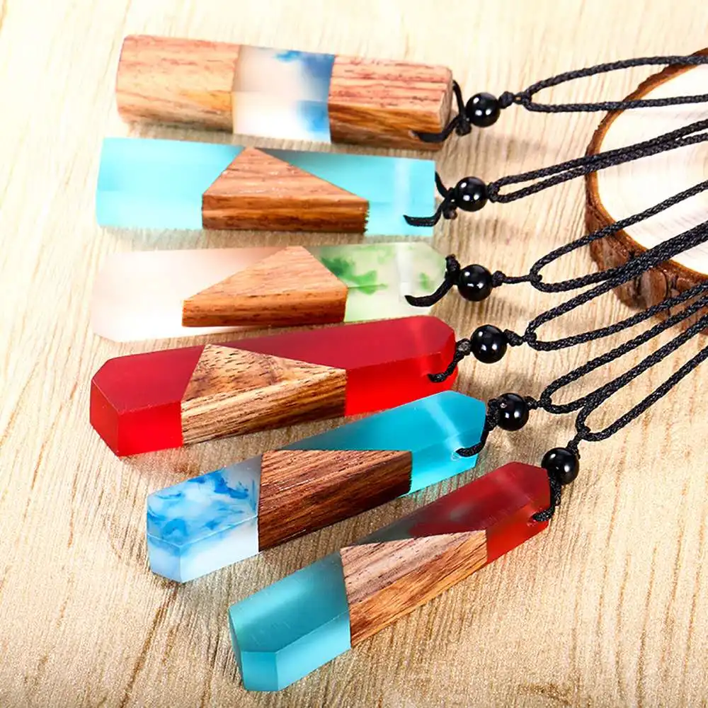 Vintage Fashionable Wooden Wood Resin Necklace Pendant Jewelry Men Woman, Woven Rope Chain, Hot Selling Gift Wholesale Custom
Vintage Fashionable Wooden Wood Resin Necklace Pendant Jewelry Men Woman, Woven Rope Chain, Hot Selling Gift Wholesale Custom