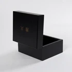 Customized Handmade black Wooden stash box for storage small gifts