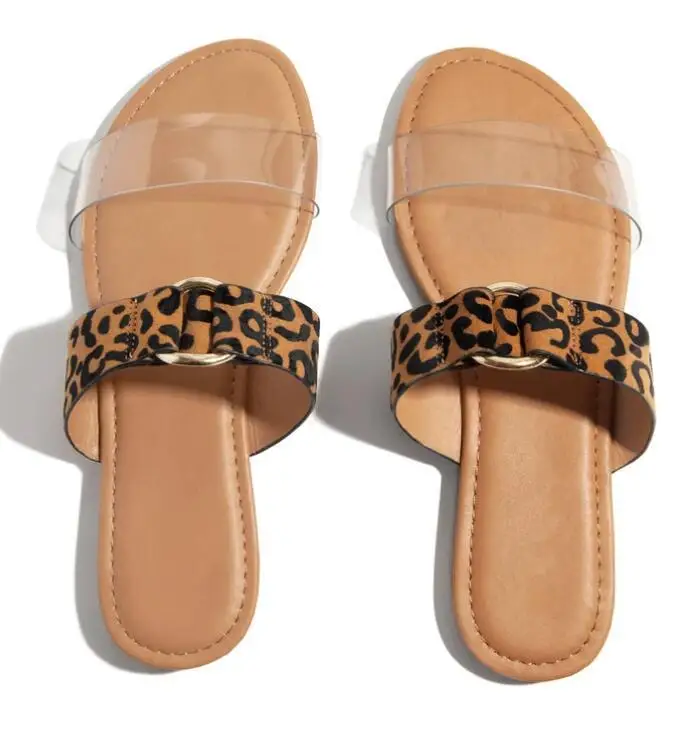 Sandals shoes women 2020 Autumn leopard print transparent artificial leather sexy elegant slippers flat lady sandals, Black, transparent
Sandals shoes women 2020 Autumn leopard print transparent artificial leather sexy elegant slippers flat lady sandals, Black, transparent