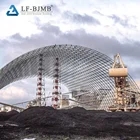 Large Span Space Frame Coal Warehouse Shed Structure Coal Storage Roof Design