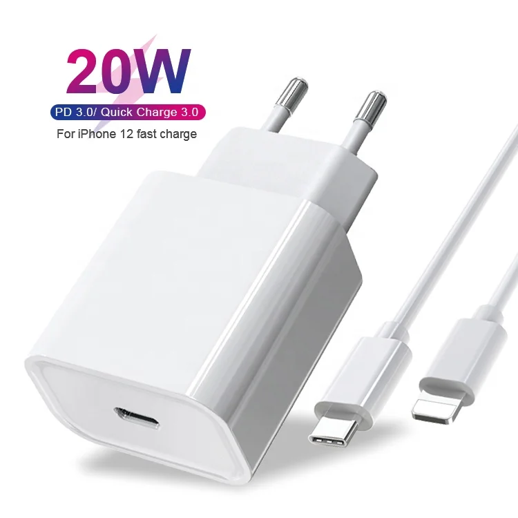 PD 20W 3.0A EU/US/UK dc Fast Charger Type-c PD Wall Plug Adapter USB-C quick charger For iPhone 8/X/XS/SR/XS MAX/11/12, White
PD 20W 3.0A EU/US/UK dc Fast Charger Type-c PD Wall Plug Adapter USB-C quick charger For iPhone 8/X/XS/SR/XS MAX/11/12, White