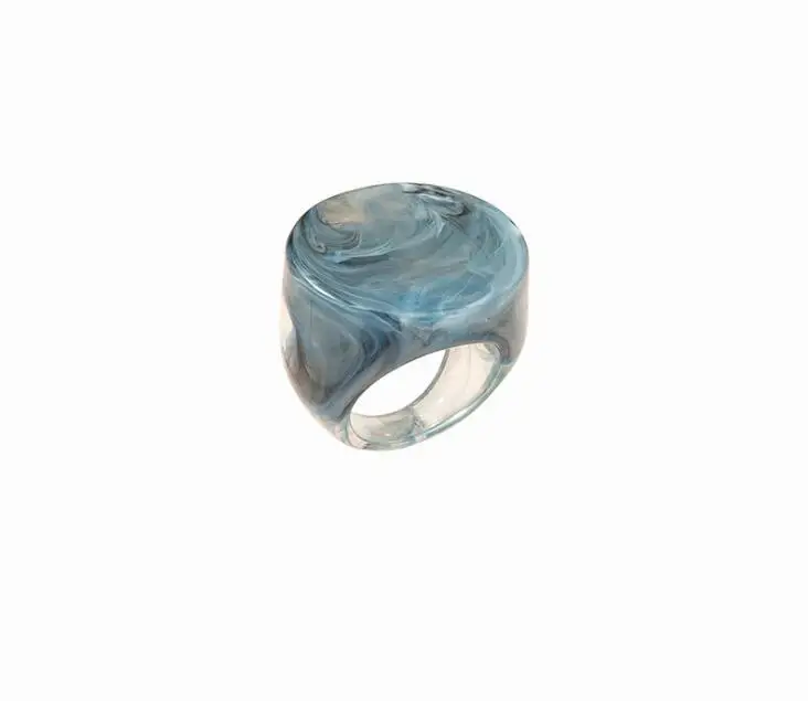 Blue Marble Pattern Resin Ring Square Signet Rings For Women Men Jewelry Statement Joint Simple Big Finger Ring
Blue Marble Pattern Resin Ring Square Signet Rings For Women Men Jewelry Statement Joint Simple Big Finger Ring