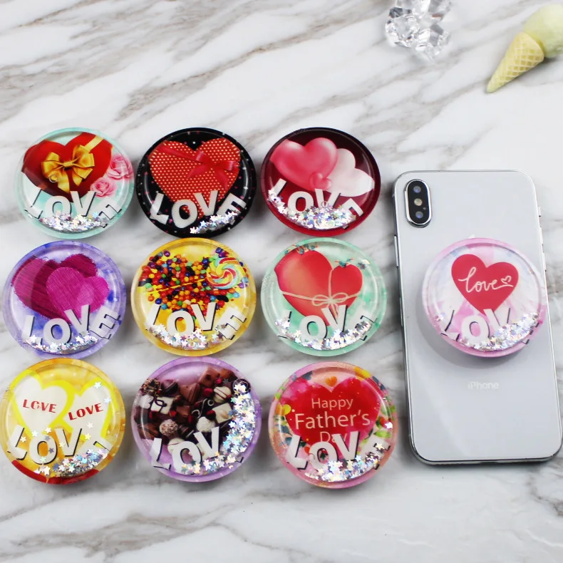 Love Festival Bracket Quicksand Cartoon Pattern Stand Telescopic Finger Ring Holder Universal Mobile Phone Stand
Love Festival Bracket Quicksand Cartoon Pattern Stand Telescopic Finger Ring Holder Universal Mobile Phone Stand