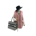 Wholesale Women Warm Solid Winter Pocket Wool Sleeveless Coat