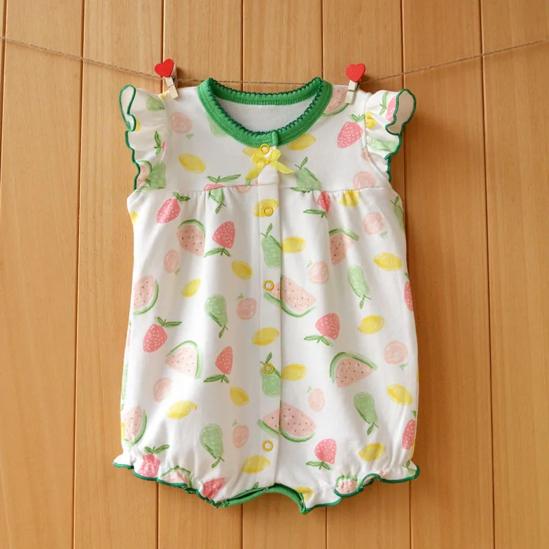 Summer Fruit Printed Cotton Baby Girls Children Clothing Outfit Clothes Rompers Jumpsuit Sleepwear For 3-12 M, As picture
Summer Fruit Printed Cotton Baby Girls Children Clothing Outfit Clothes Rompers Jumpsuit Sleepwear For 3-12 M, As picture