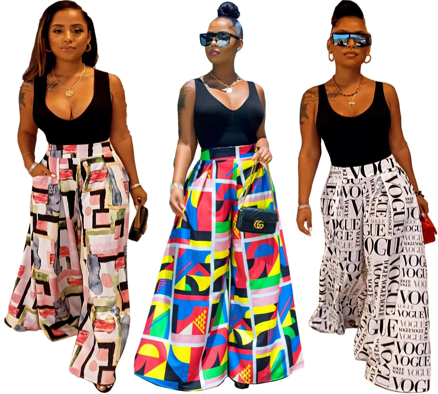 High Quality Lady Wide Leg Outside Pants Women's Slacks High Waist Breathable Loose Letter Square Trousers, Picture
High Quality Lady Wide Leg Outside Pants Women's Slacks High Waist Breathable Loose Letter Square Trousers, Picture