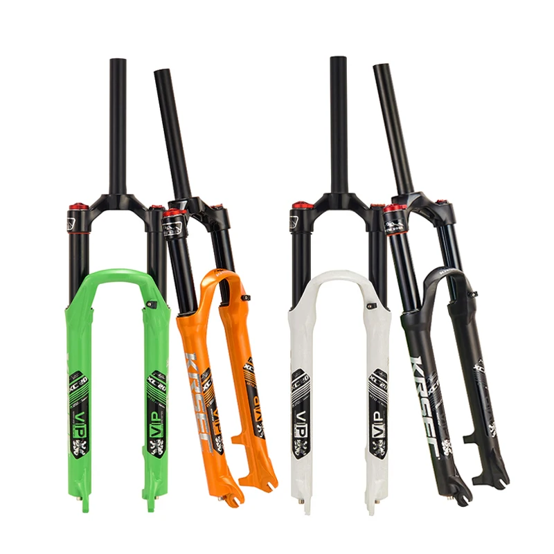 KRSEC Mtb Front Fork Manual Control Alloy Disc Brake 9mmQR 26/27.5/29 inch Mountain Bike Bicycle Air Fork Mtb, Black/ green white/orange;inner tubes are all black inner tubes
KRSEC Mtb Front Fork Manual Control Alloy Disc Brake 9mmQR 26/27.5/29 inch Mountain Bike Bicycle Air Fork Mtb, Black/ green white/orange;inner tubes are all black inner tubes