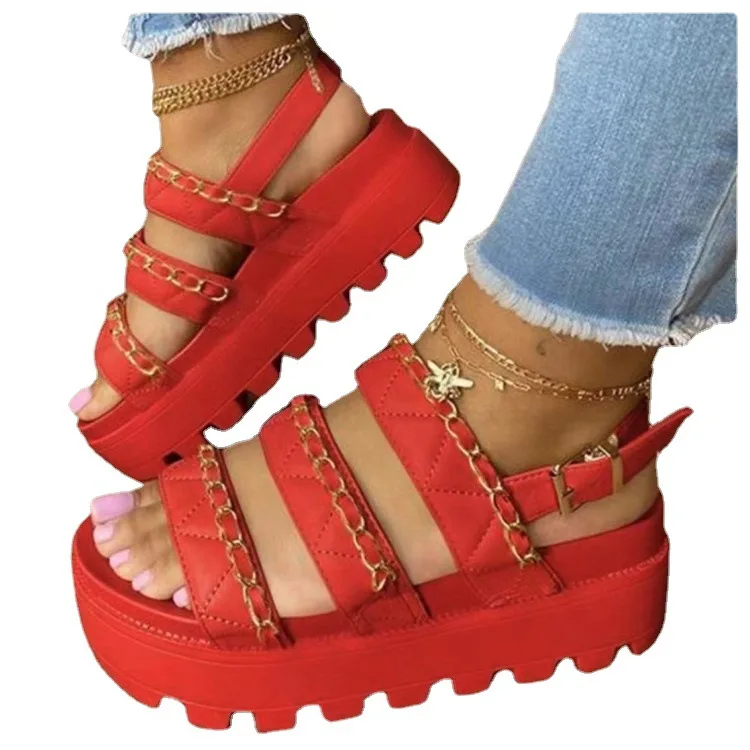 2021 New Arrival Summer Casual Party Trend Women Shoes Plus Size Open Toe Ankle Strap Belt Buckle Platform Sandals For Women
2021 New Arrival Summer Casual Party Trend Women Shoes Plus Size Open Toe Ankle Strap Belt Buckle Platform Sandals For Women