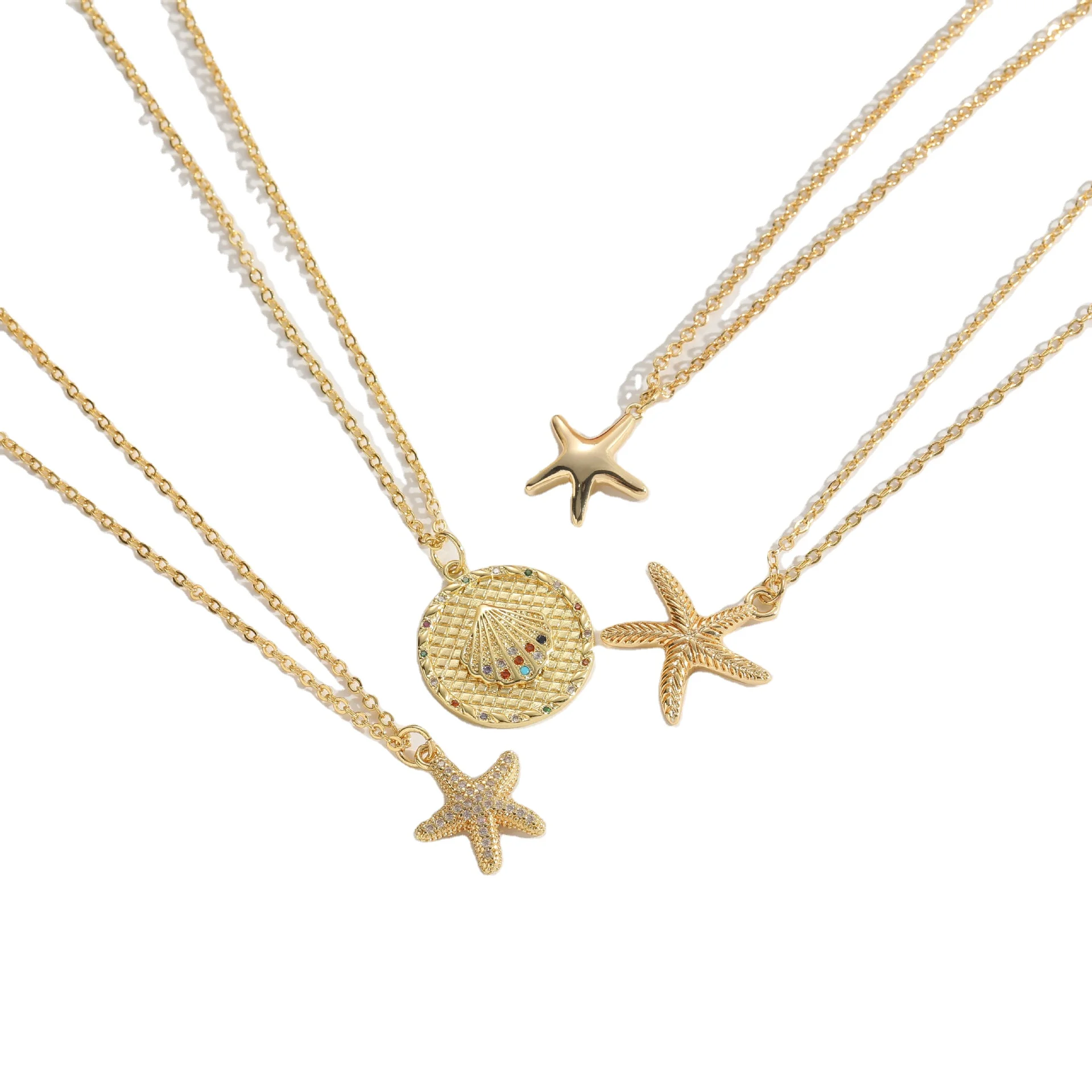 Hot Fashion Starfish Pentagram Shell Zircon Necklace Unisex Women's Collarbone Chain Accessory
Hot Fashion Starfish Pentagram Shell Zircon Necklace Unisex Women's Collarbone Chain Accessory