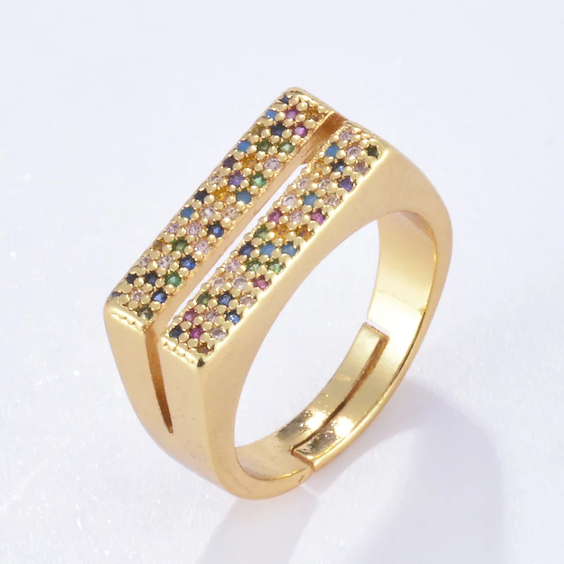 New Trendy Multi Layer Micro Pave CZ Bar Rings Crystal Rhinestone Irregular Rings For Women
New Trendy Multi Layer Micro Pave CZ Bar Rings Crystal Rhinestone Irregular Rings For Women