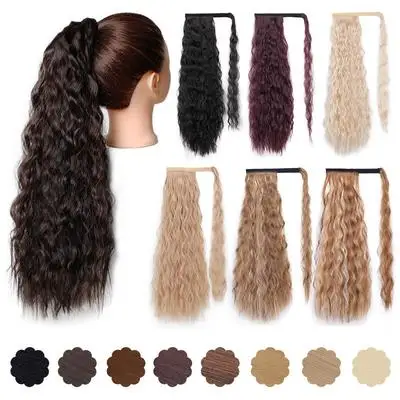 Wholesale price blonde long wave quality synthetic hair ponytails wigs
Wholesale price blonde long wave quality synthetic hair ponytails wigs