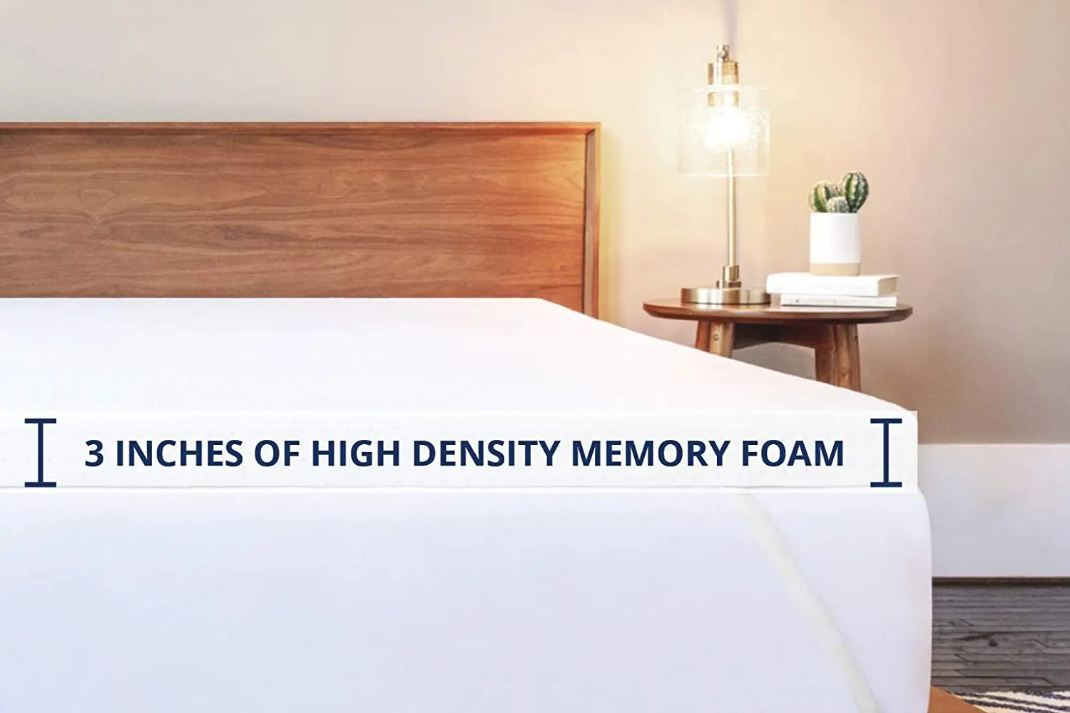 7.6cm breathable gel memory foam mattress topper blue