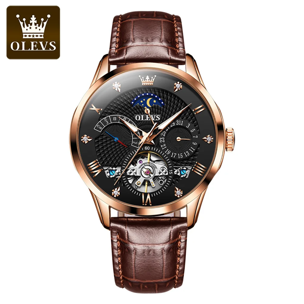 OLEVS 6652 custom watch moonphase classics multifunction watch automatic tourbillon sport waterproof luxury Mechanical watch
OLEVS 6652 custom watch moonphase classics multifunction watch automatic tourbillon sport waterproof luxury Mechanical watch