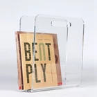 Desktop Custom Floating Clear Acrylic Bookshelf