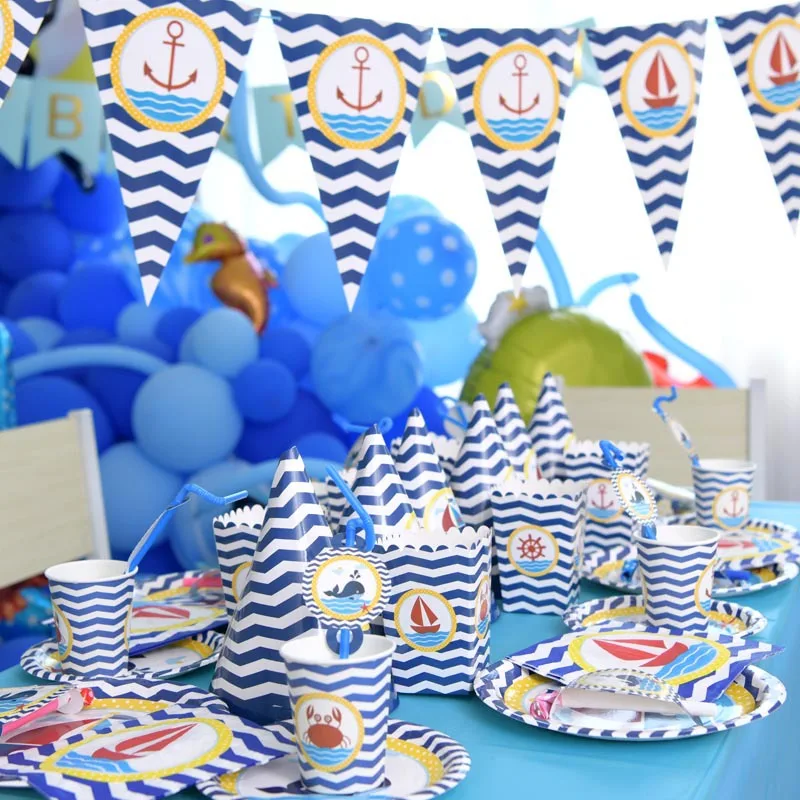 New arrival paper cup paper plate manufacturer Sailor-themed party suit decoration, As picture
New arrival paper cup paper plate manufacturer Sailor-themed party suit decoration, As picture